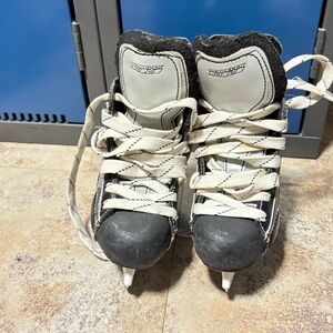 Hespeler Kids Black and White Ice Skates - Youth Water Shoes Category